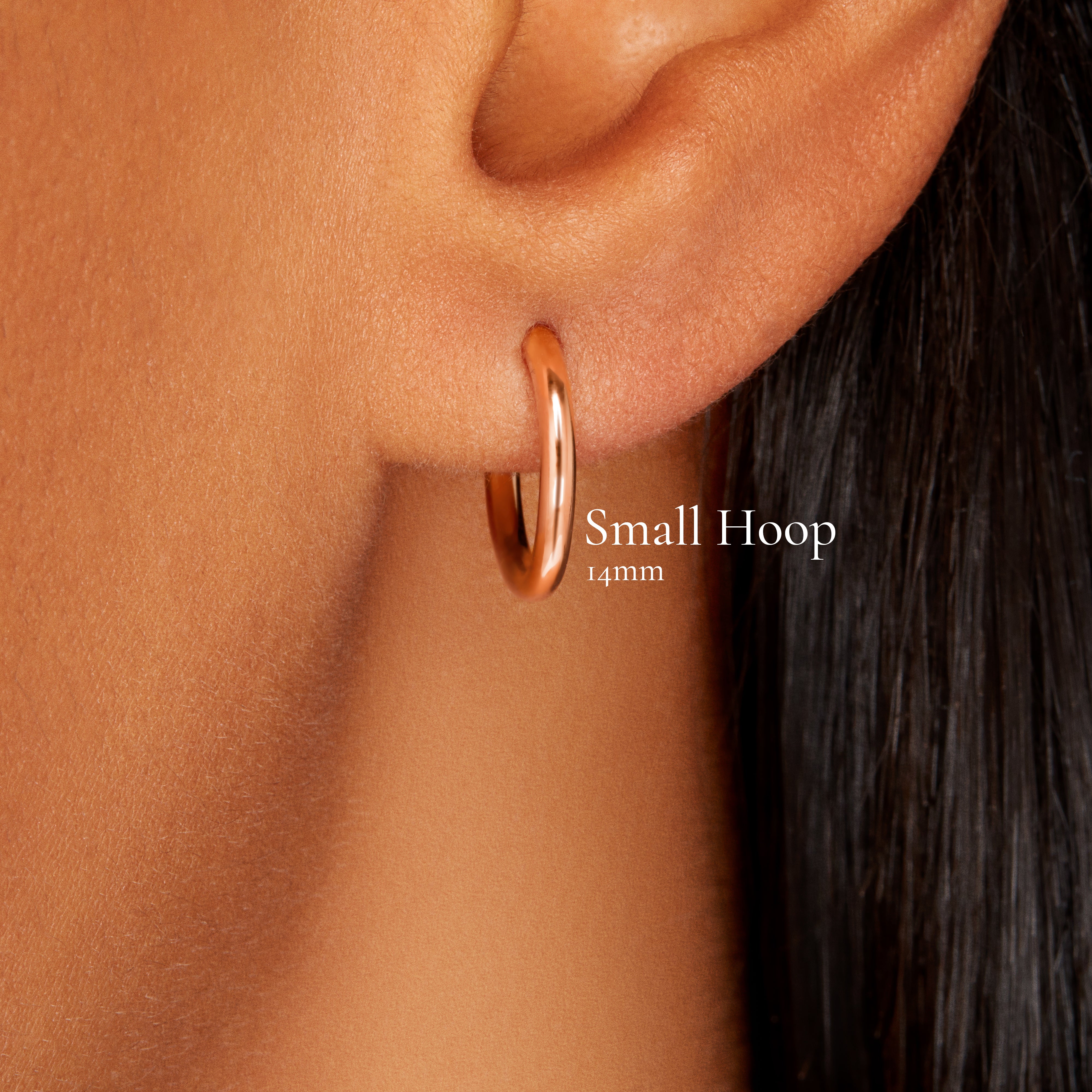 Small Hoop (Solid 18ct Rose Gold) - Image 4