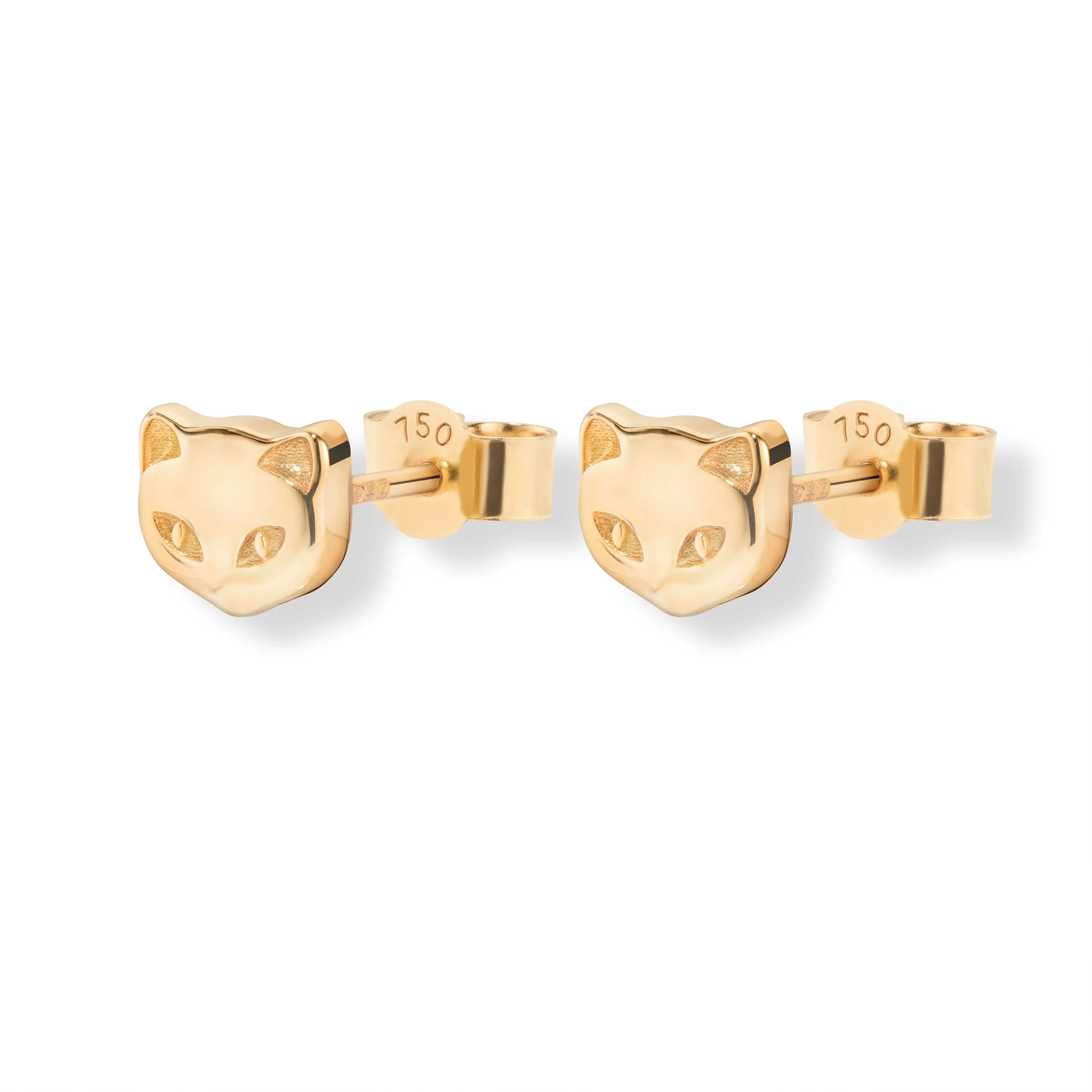 Kitten Studs (18ct Gold) - Image 3