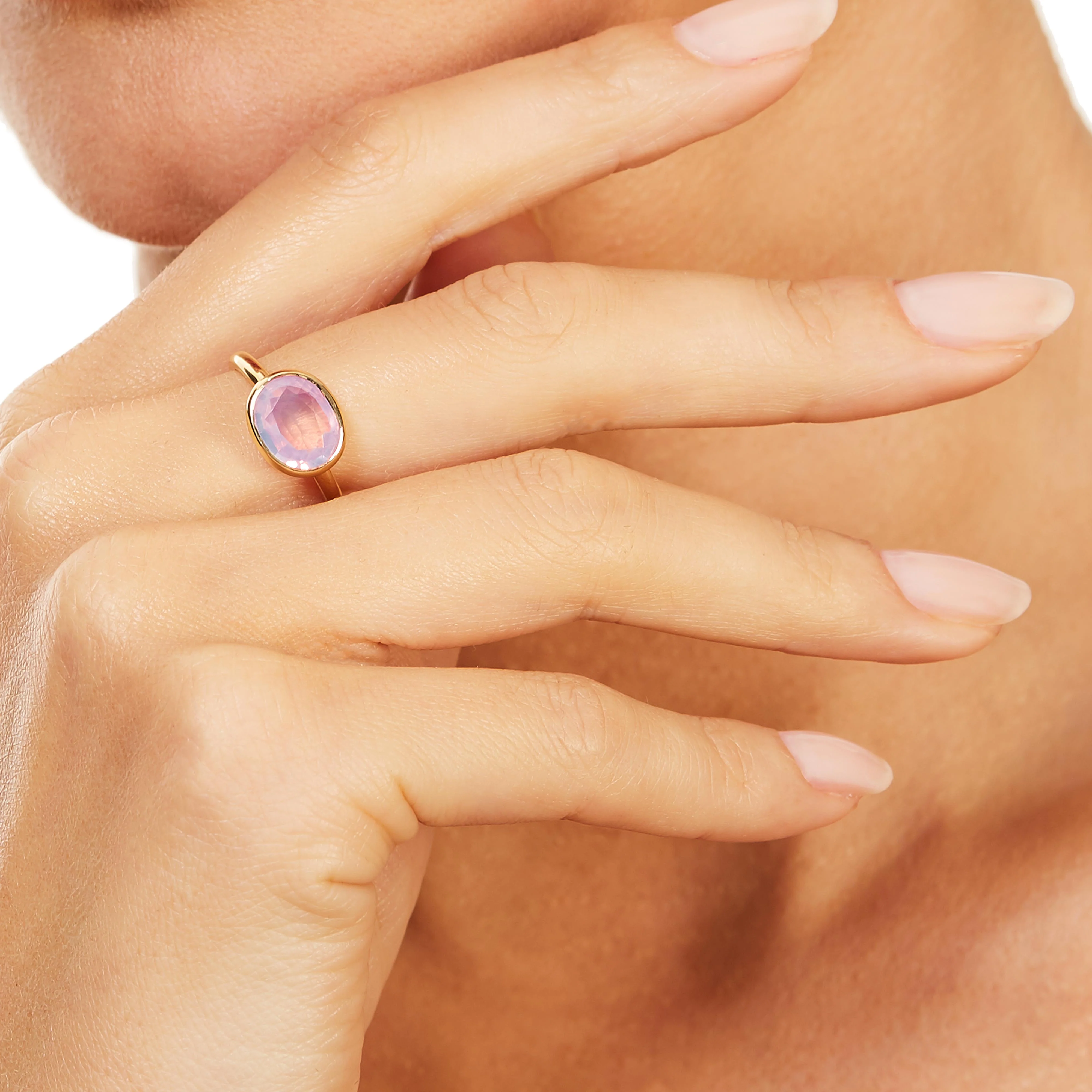 The Betty (Oval Cut Lavender Quartz in Solid 18ct Gold) - Image 3